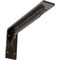 Ekena Millwork Embrey Steel Bracket, Antiqued Warm Silver 2"W x 12"D x 5 1/4"H BKTM02X12X05EBAWS - alternate 1